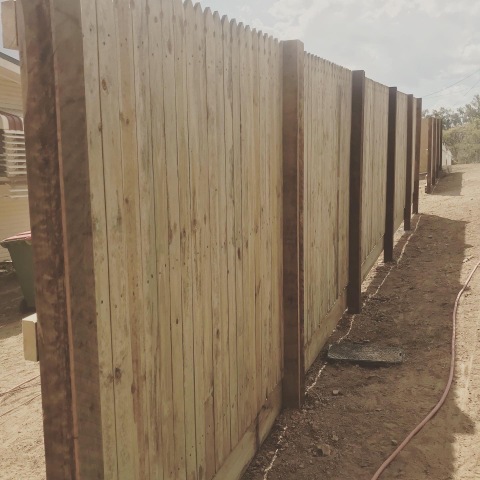 Rycan Retaining and Earthworks Treated Pine Timber Fence