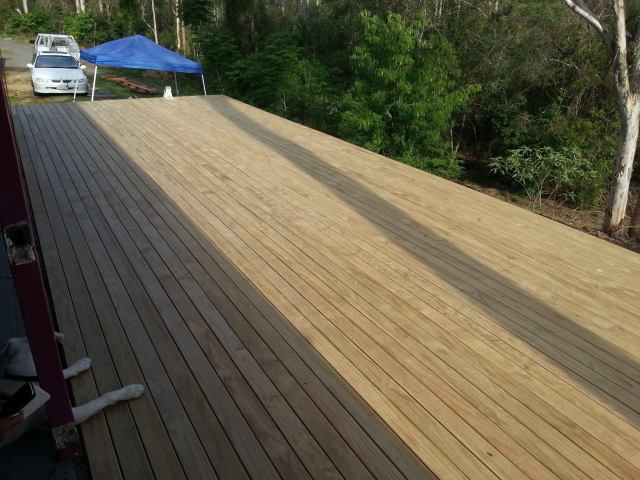 Rycan Retaining and Earthworks Brisbane - progress - Timber Deck Stand Alone