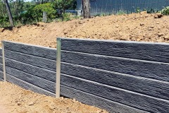 Rycan Retaining and Earthworks Concrete Sleeper Retaining Wall - Storm Grey Timber Look profile
