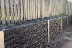 Rycan Retaining and Earthworks Concrete Sleeper Retaining Wall - Stackstone Profile