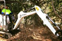 Rycan Retaining and Earthworks-Mini Excavator Clearing