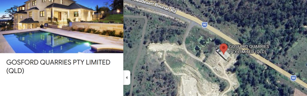 Gosford Quarry Beaudesert sandstone blocks south east queensland