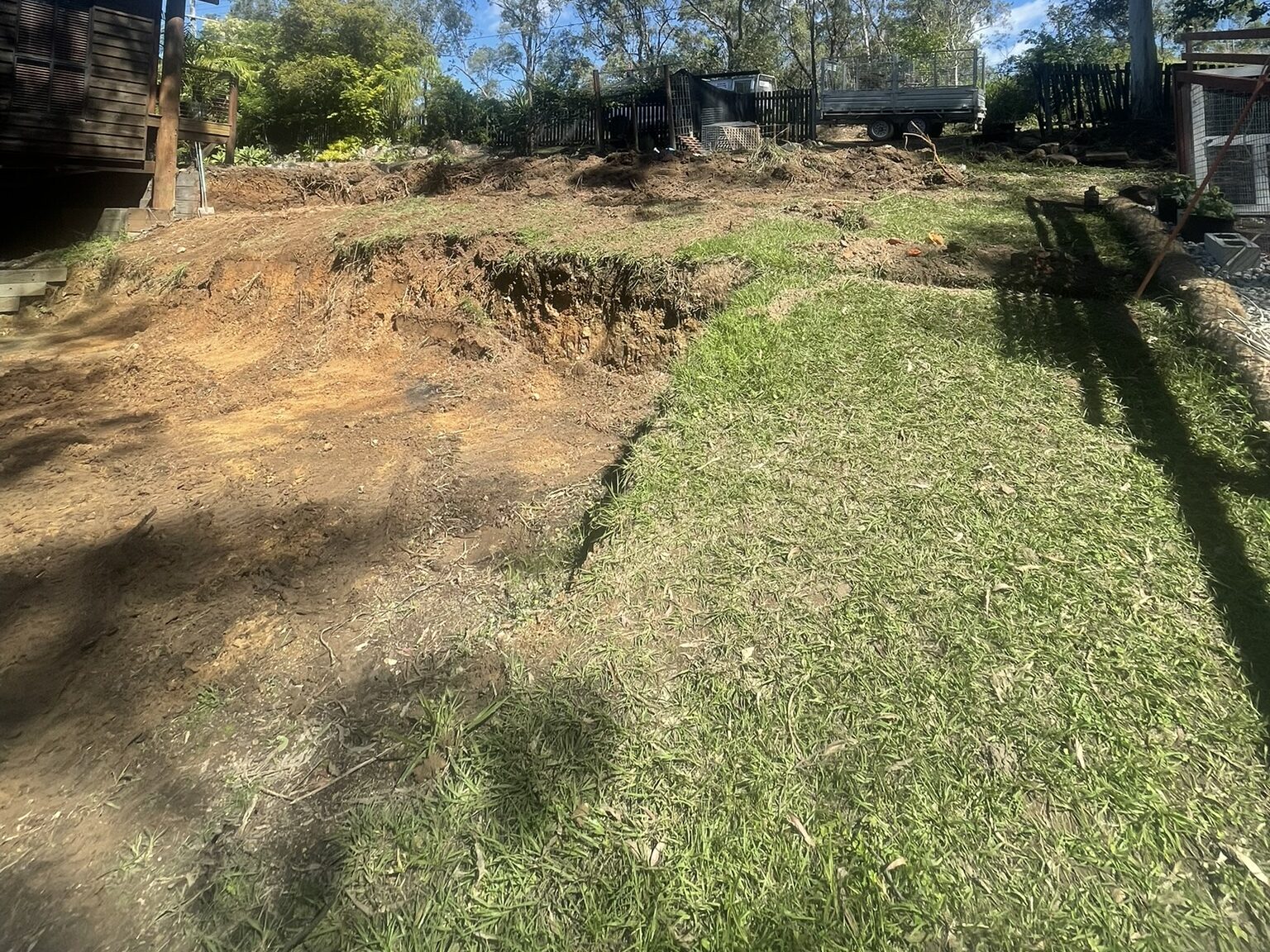 rycan engineered retaining walls before construction in south east queensland